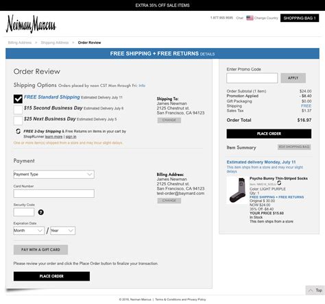 check neiman marcus order.